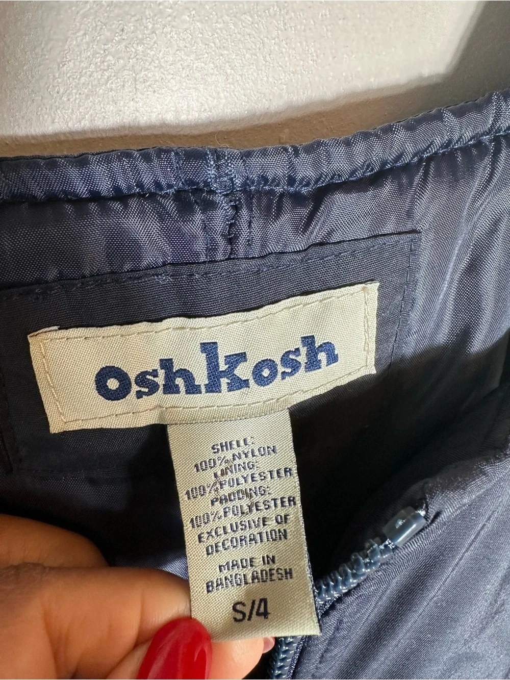 OshKosh B'gosh Navy Blue Kids Snow Bib Overalls